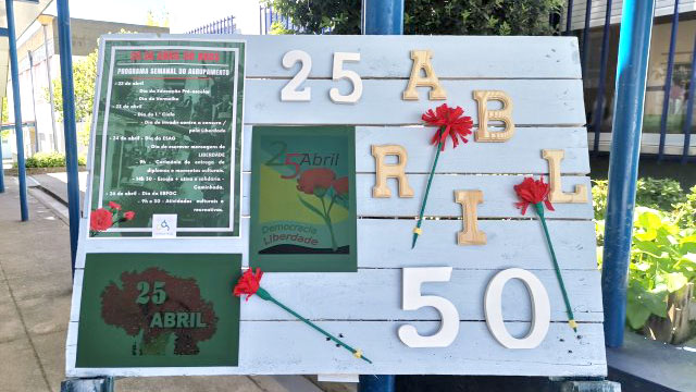 Semana do Agrupamento de Escolas Dr. António Granjo / Comemoração dos 50 anos do 25 de abril de 1974