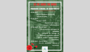 Semana do Agrupamento de Escolas Dr. António Granjo / Comemoração dos 50 anos do 25 de abril de 1974