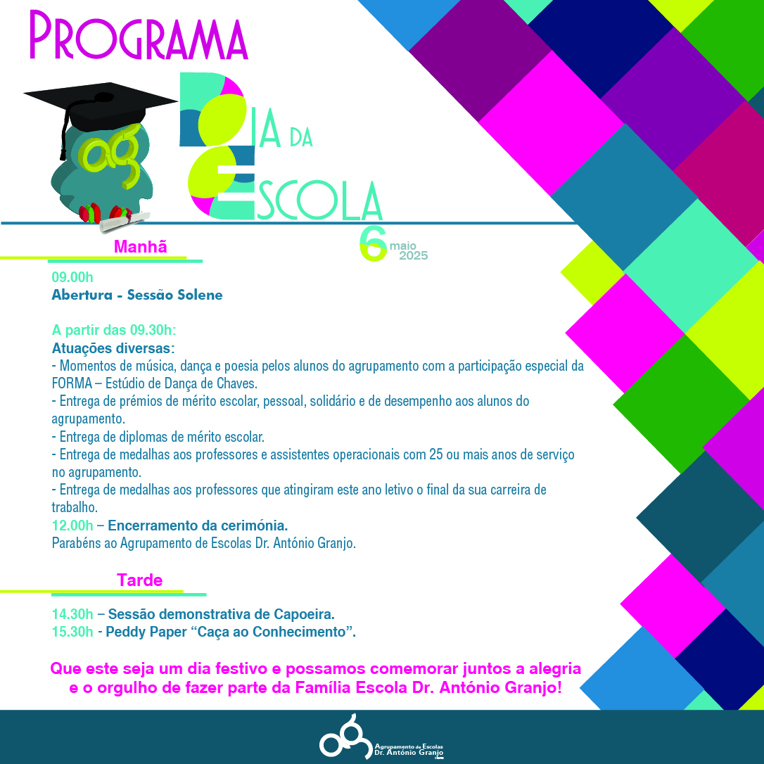 Cartaz dia do Agrupamento de Escolas Dr. António Granjo